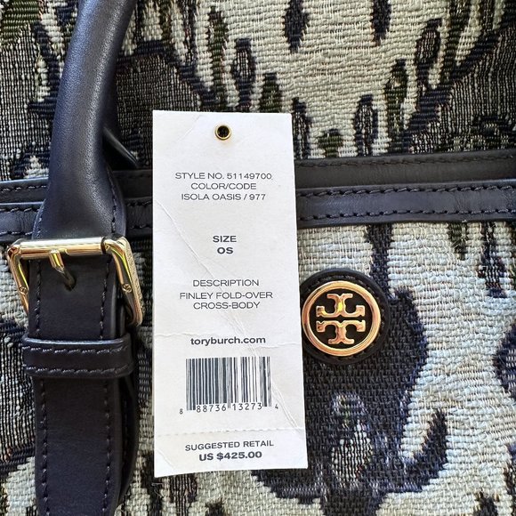 Tory Burch Finley Fold-Over Crossbody Bag - Picture 13 of 14